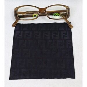 Fendi Vintage Eyeglasses F716R Brown Tortoise Gold 200 140 Frame Women's
